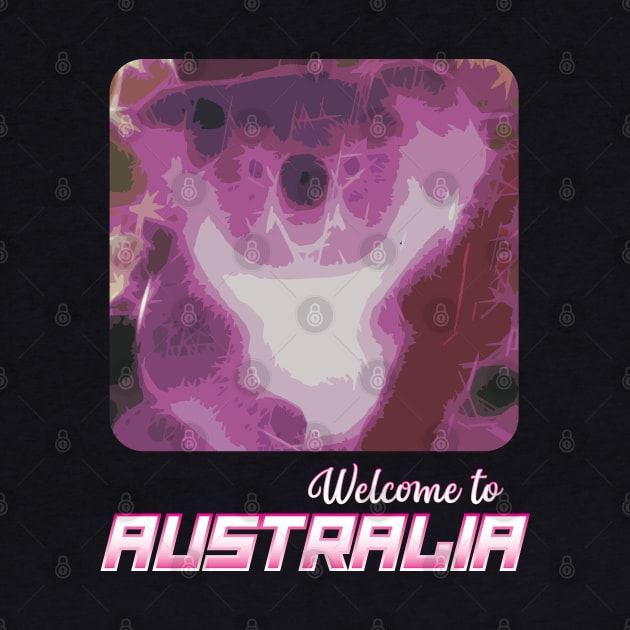 Welcome To Australia Koala Retro Style by totalcare